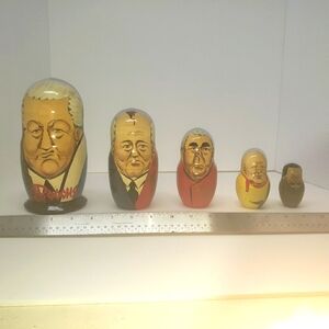 Soviet leader nesting dolls  matryoshka